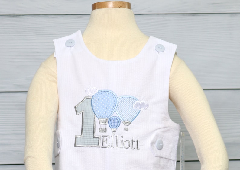Hot Air Balloon 1st Birthday Outfit, Baby Boy First Birthday Outfit, One Year Old Boy, Oh The Places You'll Go, One Year Birthday, 294041 image 3