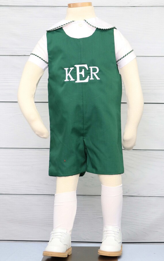 hunter green baby boy outfit