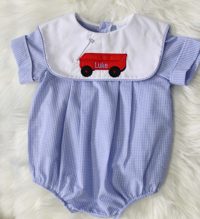 baby boy bubble romper