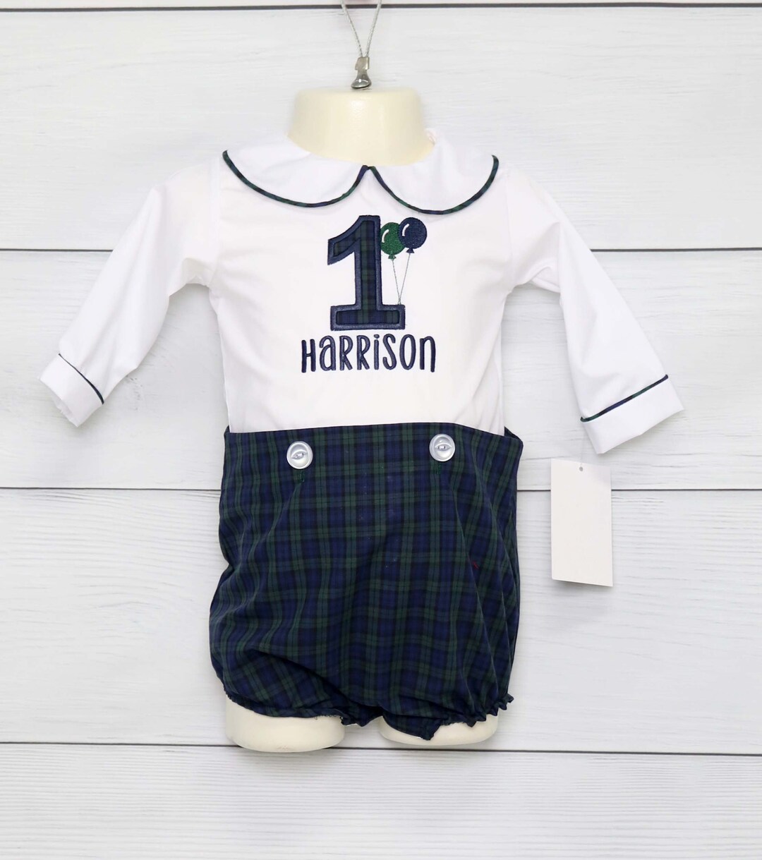 Baby Boy One Year Birthday Outfit First Birthday Boy Etsy