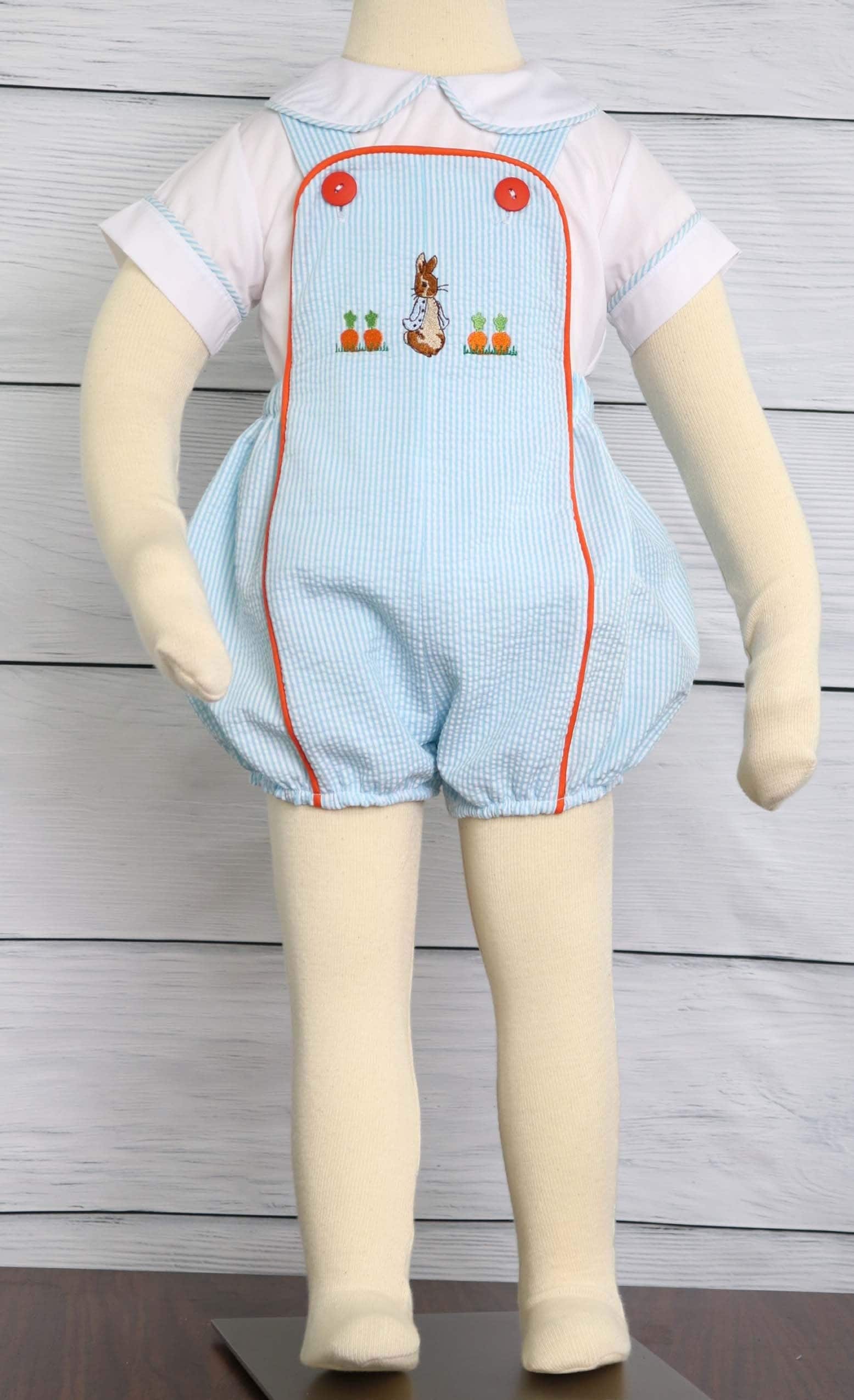 Baby Boy Easter Outfit, Bunny Rabbit Birthday Boys Outfit For Boy, Zuli Kids 293345