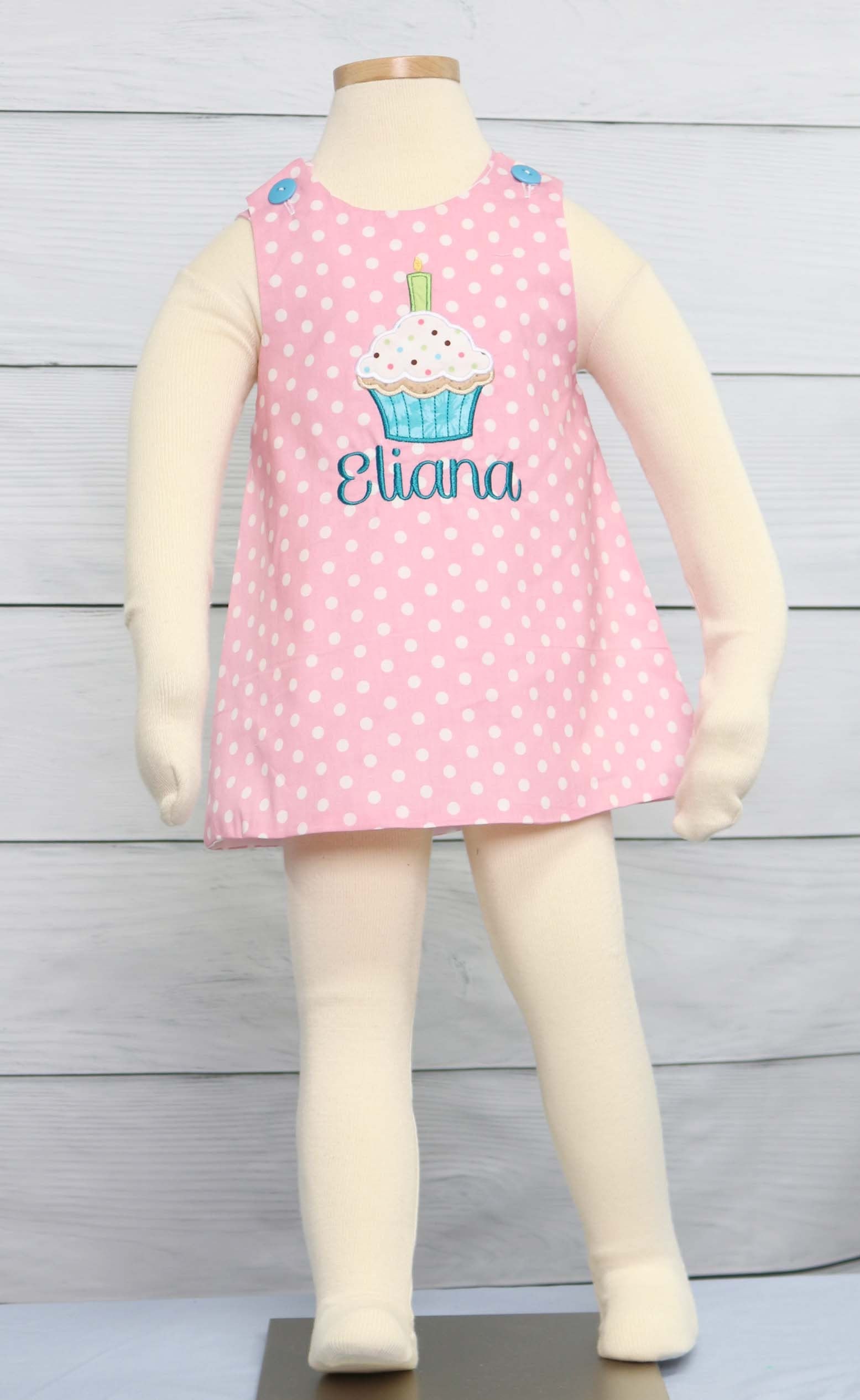 First Birthday Outfit Girl, One Year Old Girl Birthday Outfit, Cupcake Dress Baby girl, First Birthday Girl Dress, Zuli Kids  292710