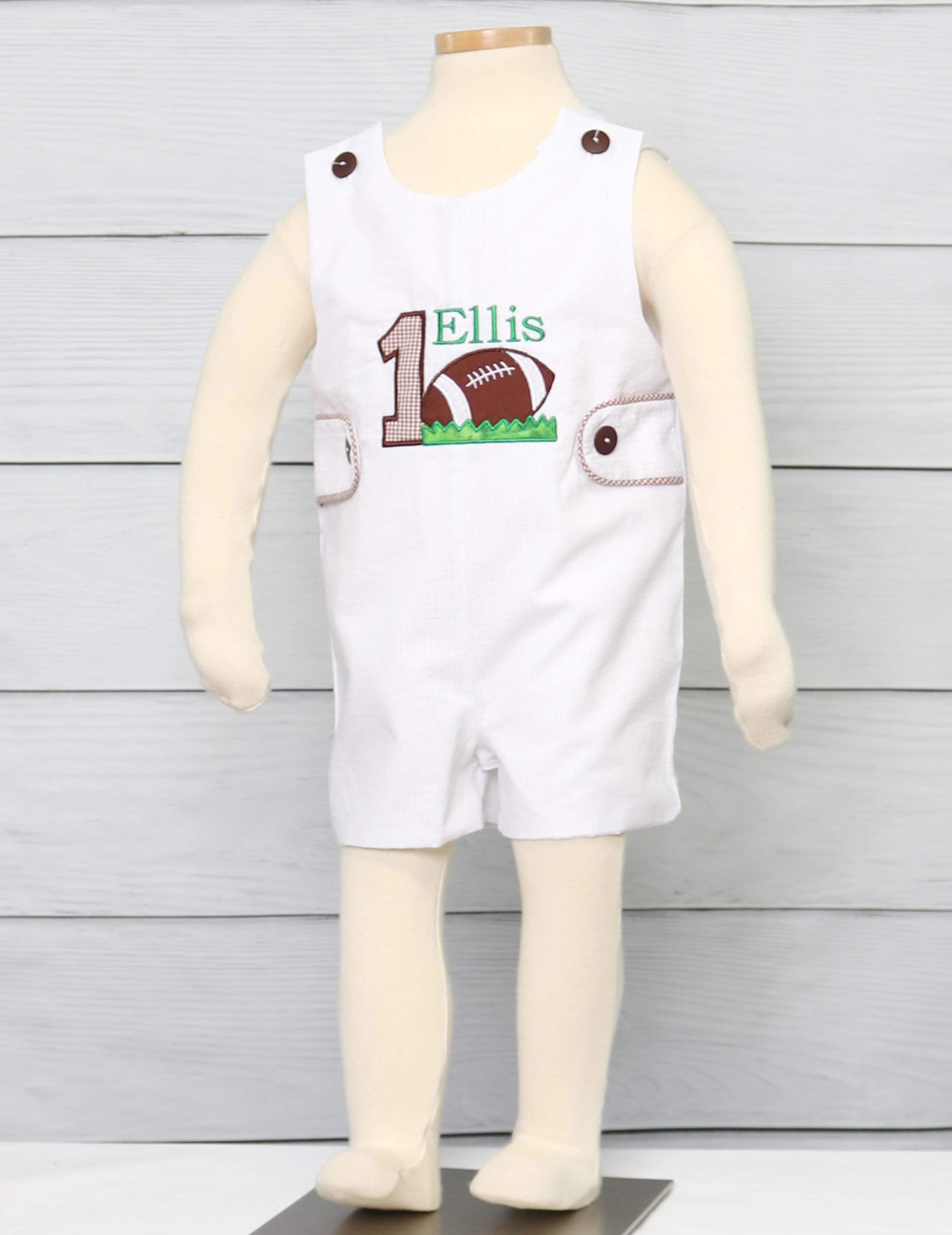 Baby Boy Football Outfit Baby Boy Sports Shortalls for Baby Etsy
