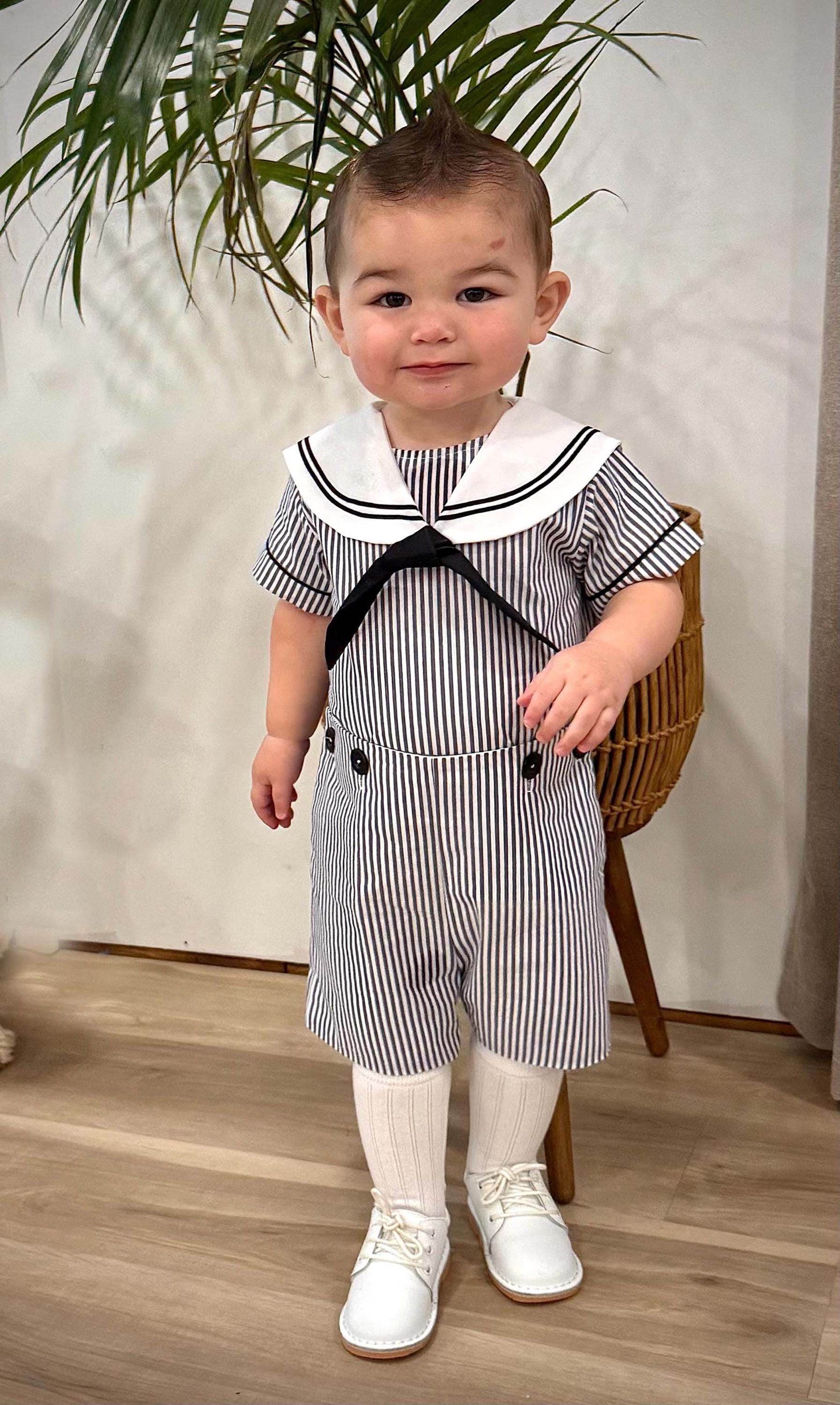 Baby Boy Sailor, Baby Sailor Outfit, Sailor Outfit Baby Boy, Boys Sailor Outfit, Sailor Outfit, Nautical Clothing, Sailor Suit, 295420