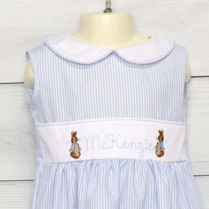 Bunny Rabbit Dress, Easter Dresses for Girls, Toddler Girl Easter Dress, Easter Dresses, Peter Pan Collar, Zuli Kids 295193 image 2