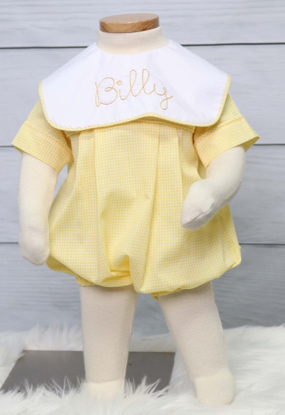 Baby boy yellow 2025 easter outfit