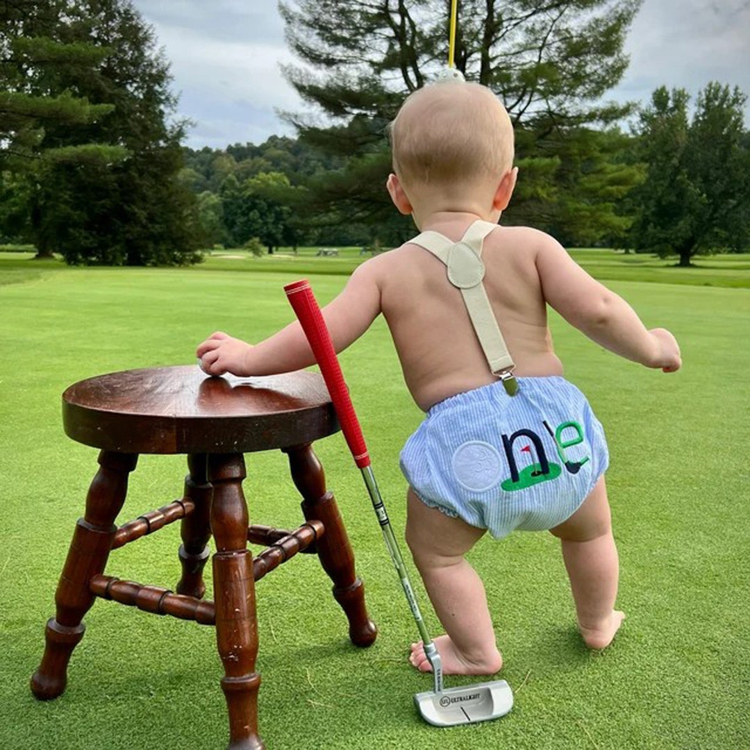Hole in One First Birthday, Baby Golf Outfit, Hole in One Birthday