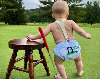 Hole in ONE, Baby Boy Golf, Boys First Birthday Outfit, First Birthday Romper, Hole in One 1st Birthday, Baby Boy Golf Outfit 293999