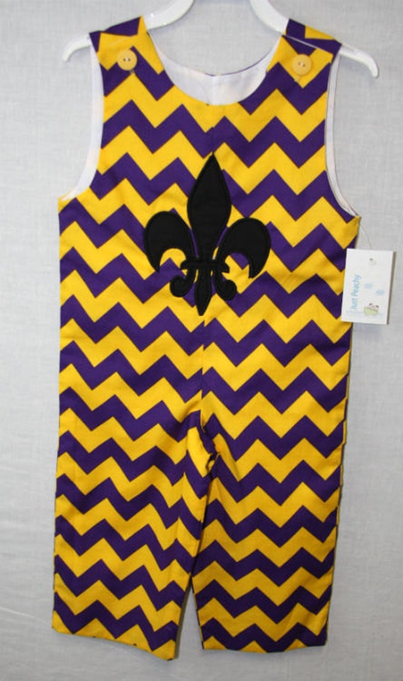 Mardi Gras Romper, Mardi Gras, New Orleans Saints, Boys Saints Outfit, Fleur De Lis Baby, Toddler Outfit,Mardi Gras Romper, Zuli Kids 291983 Il_570xn
