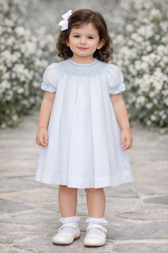 Baby Blue Bishop Smocked Dresses Newborn - Newborn Smocked Outfits - Baby Girl Dresses - Toddler Girl Outfits by Zuli Kids 412881-F030 - Etsy Israel Baby Blue Bishop Smocked Dresses Newborn - Newborn Smocked Outfits - Baby Girl Dresses - Toddler Girl Outfits by Zuli Kids 412881-F030 - Etsy Israel