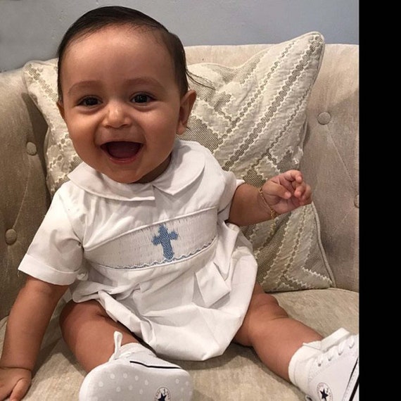 Boys Christening Outfit, Boys Baptism Outfit, Christening Outfits for Boys, Toddler Christening Romper 412721 DD115 Il_570xn