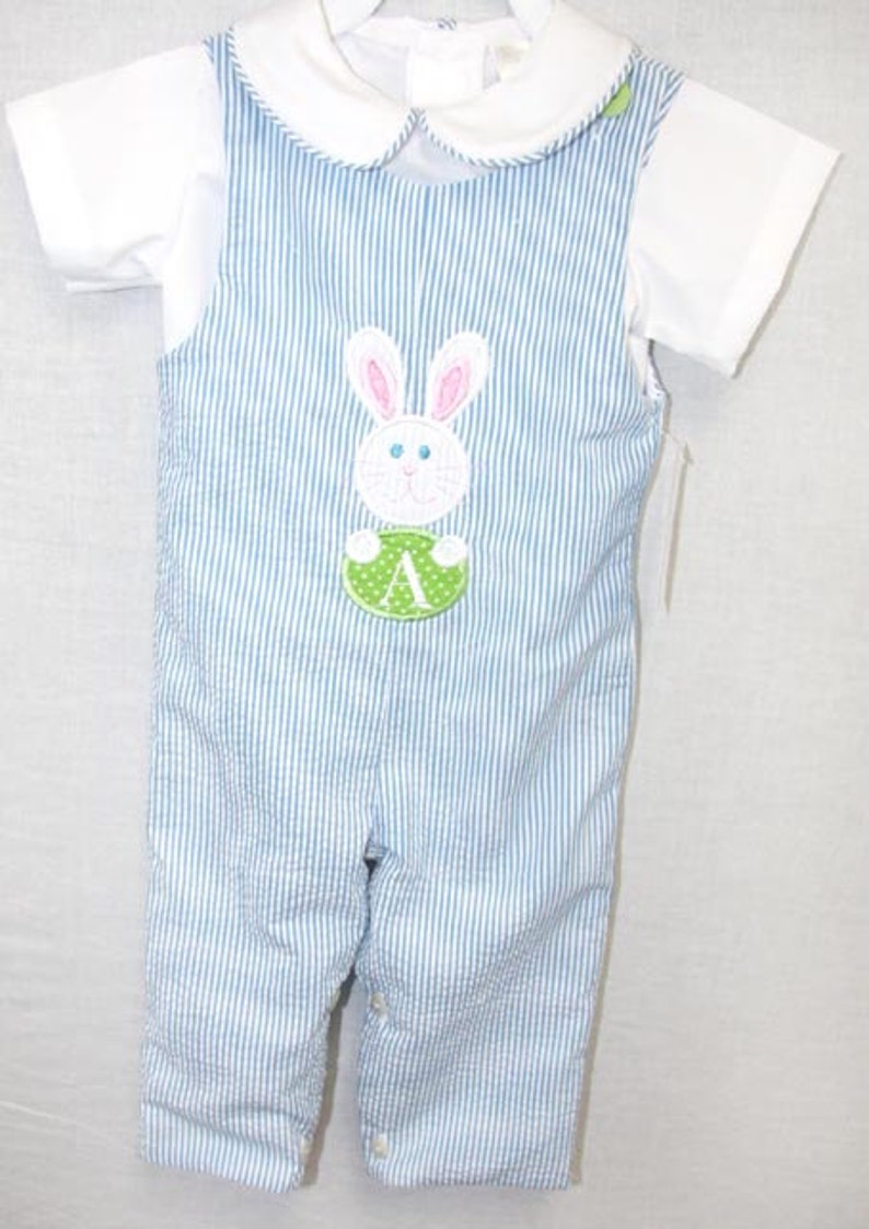 Toddler Boy Easter Outfit With Personalized Baby Bunny Rabbit Etsy
