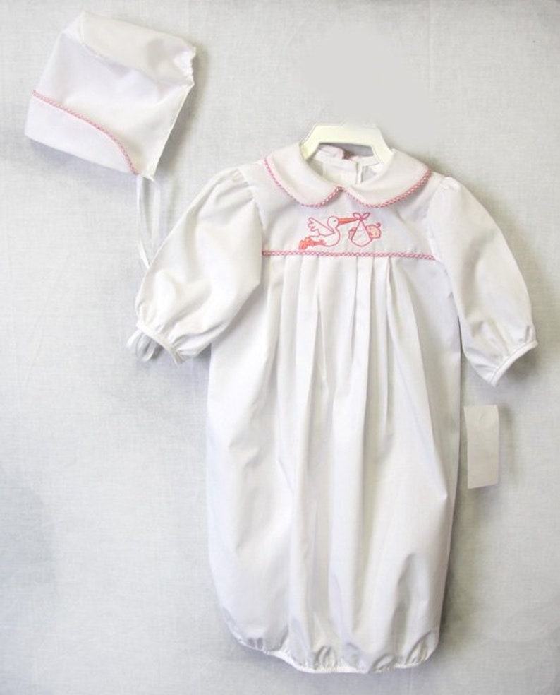 Newborn Baby Girl Gown Infant Baby Gowns Baby Name Gown Baby Gown with Name Baby boy Gown Princess Baby Gown Personalized 292375 image 1