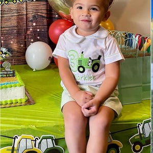 Tractor Birthday, Farm Birthday Party, Barnyard Party, Boys First Birthday Outfit, 1st Birthday Outfit Boy, Zuli Kids  293040