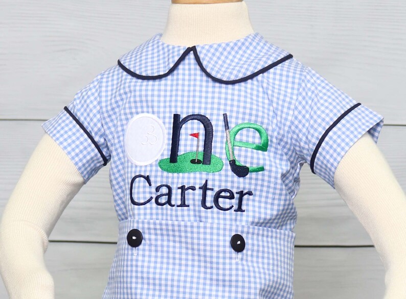 Hole in ONE Golf First Birthday Baby Golf Clothes Baby Boy Etsy