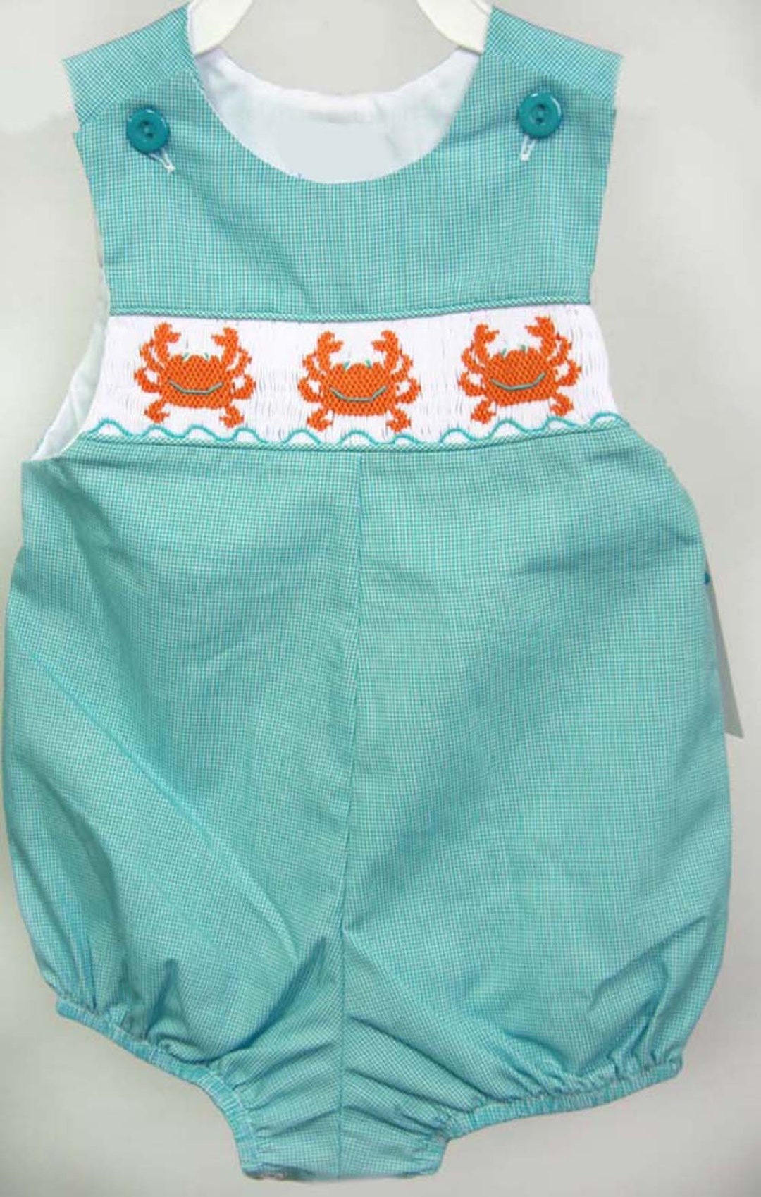Hand Smocked Special Occasion Baby Boy Romper with Bonnet main image 1