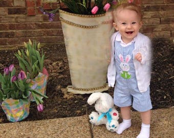 Toddler Boy Easter Outfit with Personalized Baby Bunny Rabbit, Babys First Easter, Boys Easter Outfit, Baby Boy Easter Outfit 292116