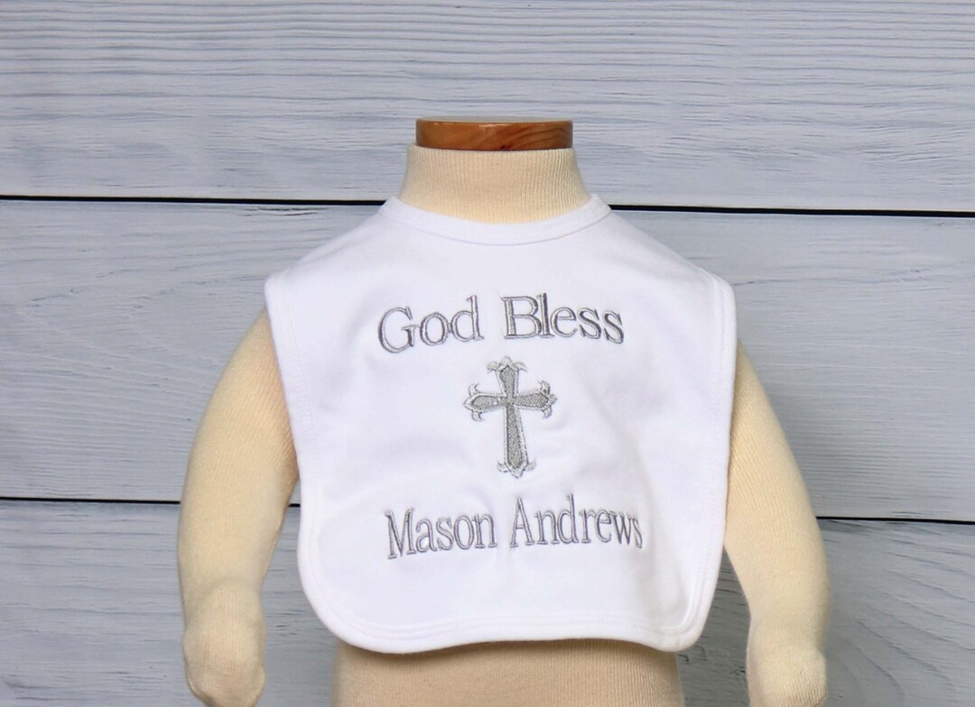 LDS Baby Blessing, Christening Bibs for Boys, Christening Bib for Boys,, Baptism Bib