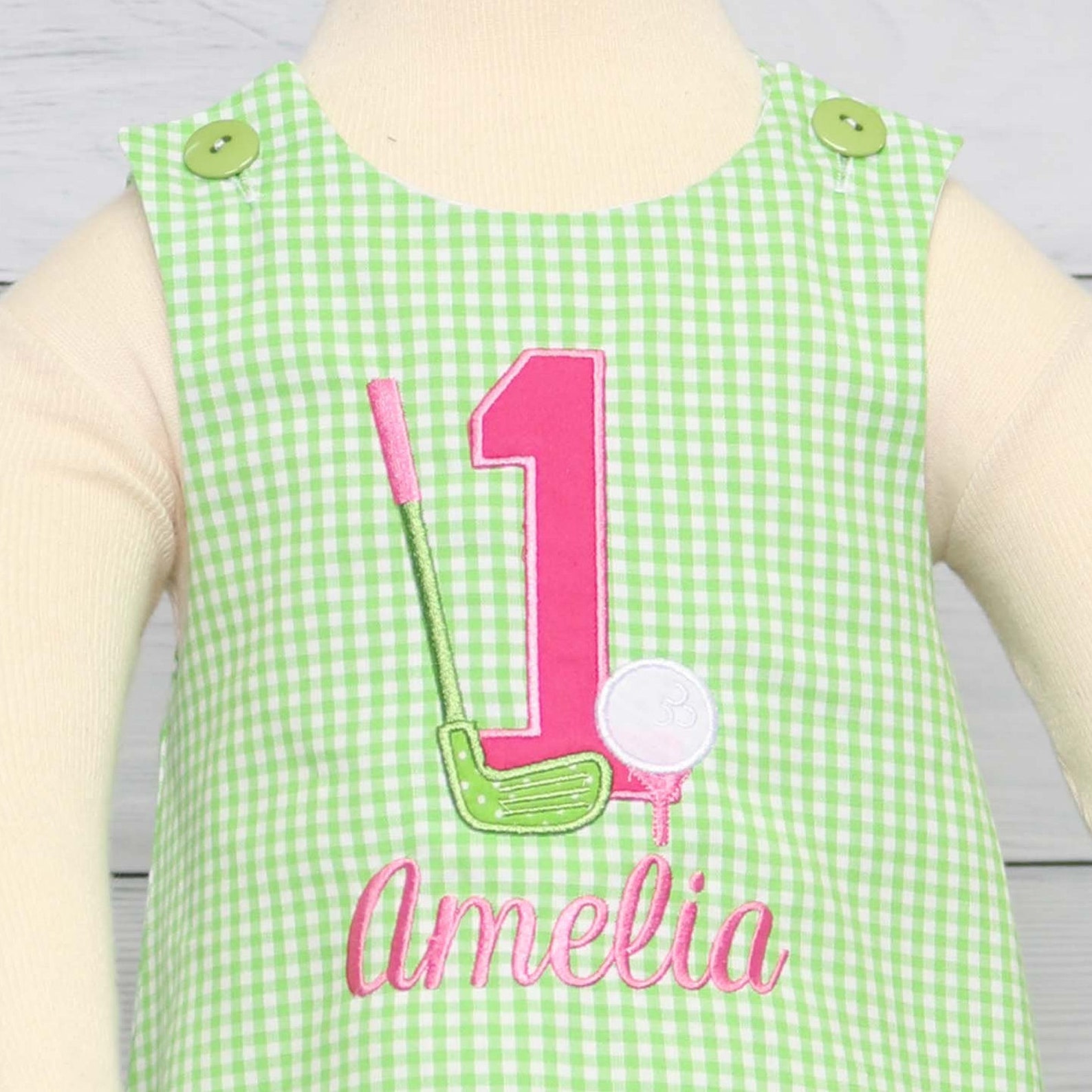 Baby Girl Golf Outfit for a Golf Birthday Party First Etsy
