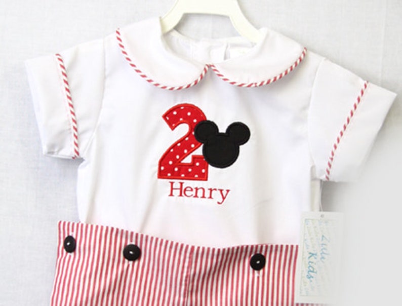 Mickey Mouse First Birthday Mickey First Birthday Shirt First Birthday Boy Mickey Mouse Outfit Boy Mickey Mouse Birthday Shirt 292618