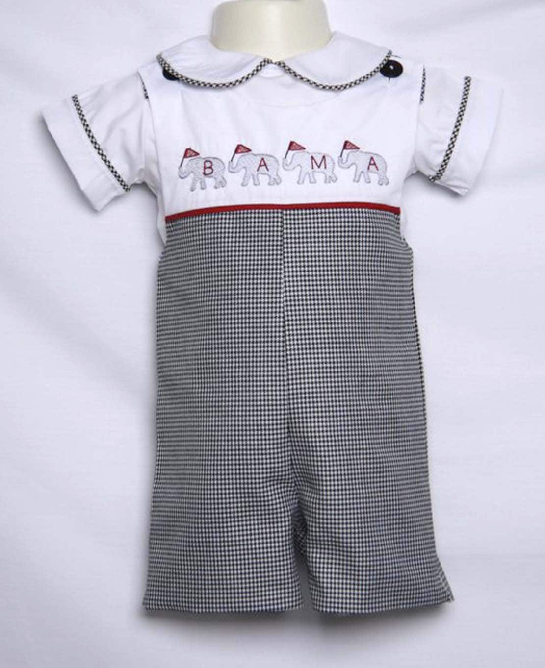 18M NB-18M Alabama Football Fans Too Cute Crimson Onesie