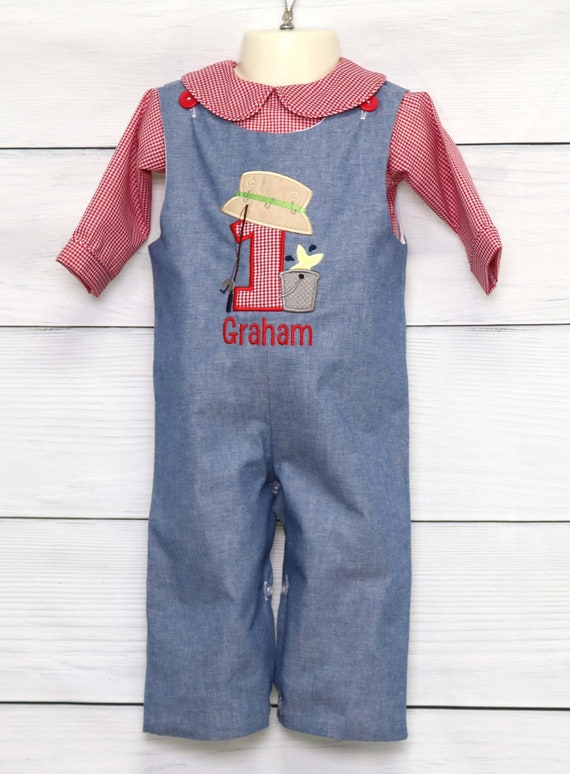 Ofishally One, The Big One Fishing Birthday, Ofishally One Outfit, The Big One, The Big One Birthday Outfit, The Big One Outfit, 294363 Il_570xn