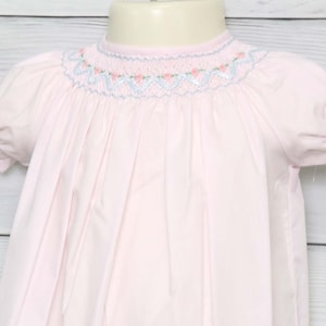 Christening Gown Girl, Newborn Pink Gown Smocked, Heirloom Newborn Gowns, Christening Gowns , Christening Gown, Newborn Gown, 412753 - DD125