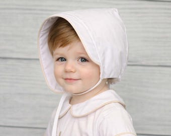 Baby Boy Baptism Hat - Baby Boy Hats - Baby Boy Christening Hat - Baptism Accressories - Baby Bonnet by Zuli Kids 292095