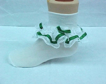 Calcetines de encaje, calcetines para bebé, calcetines con volantes, calcetines para niños, calcetines para recién nacidos, calcetines para niños pequeños, calcetines navideños, calcetines para niñas pequeñas, Zuli Kids 292409