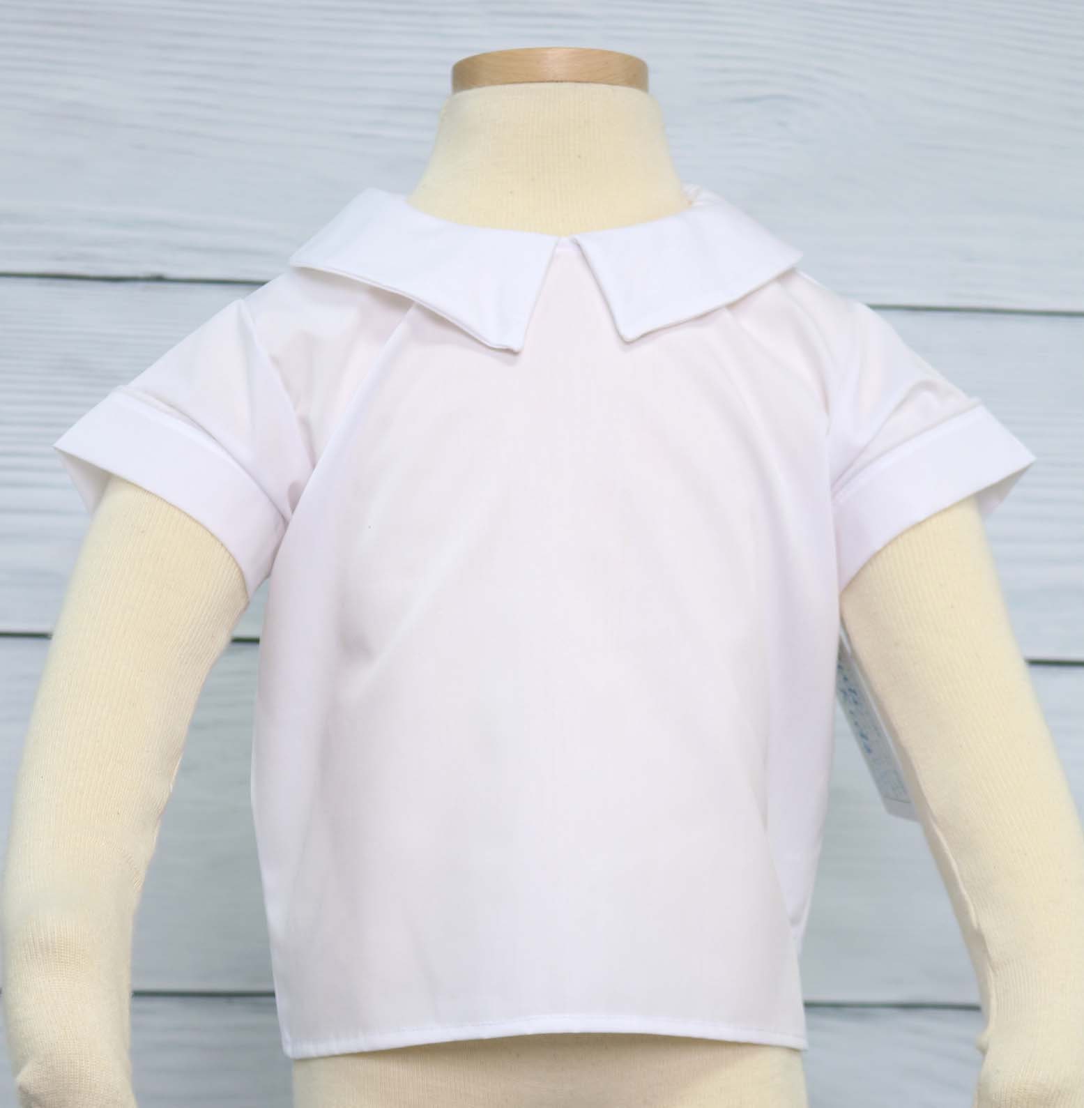 Oeuf, peter pan collar shirt - size 4-5 main image 1