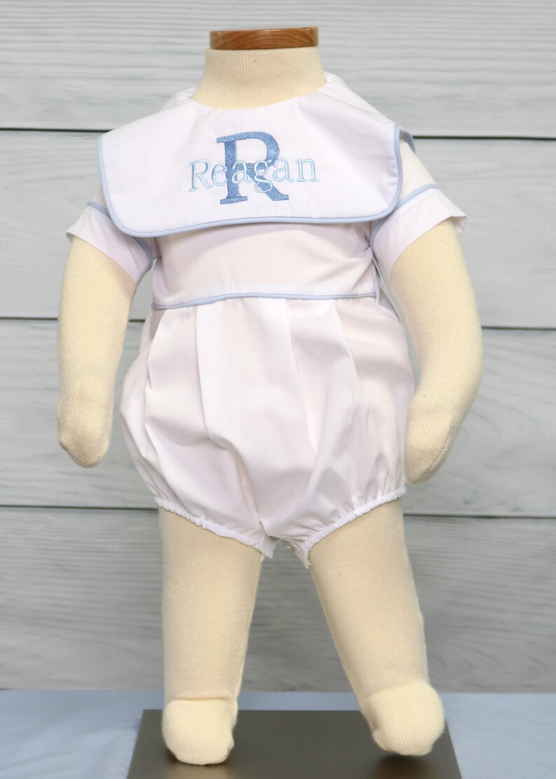 modern baby boy baptism outfit