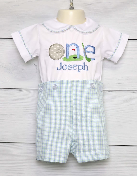 Hole In One First Birthday, Golf First Birthday Outfit, Baby Boy Golf Outfit, Golf Birthday Outfit, Golf Jon Jon, Zuli Kids 294000 Il_570xn