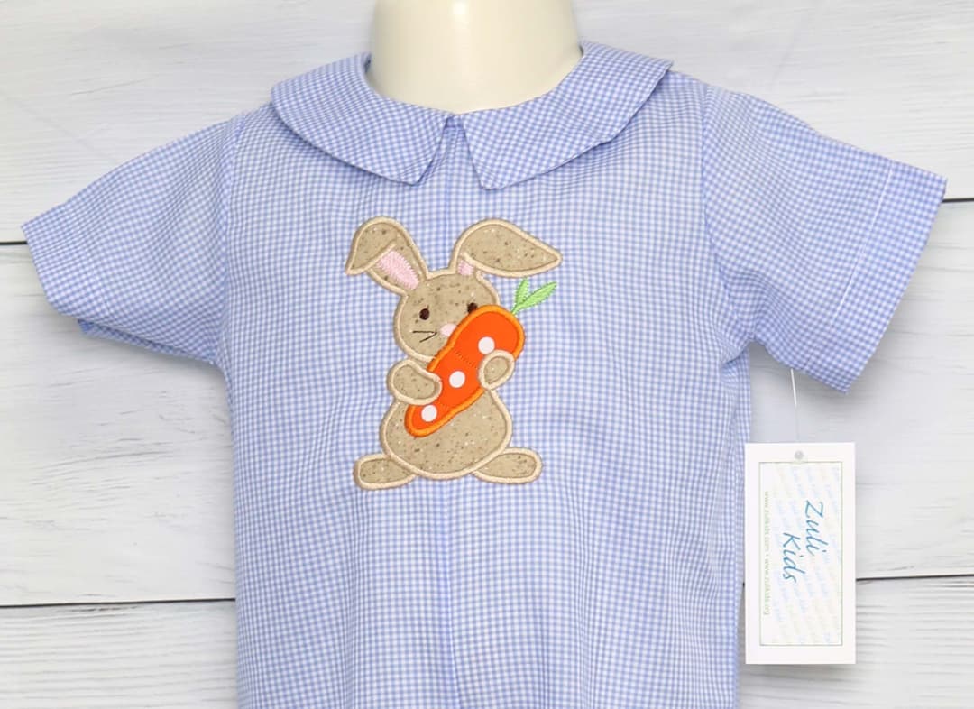 Baby Boy Easter Romper, Easter Romper, Toddler Boy Easter Outfit, Boy