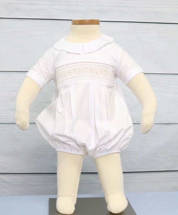 Smocked Clothes, Baby Easter Outfit with Ecru Boy Easter Outfit, Baby