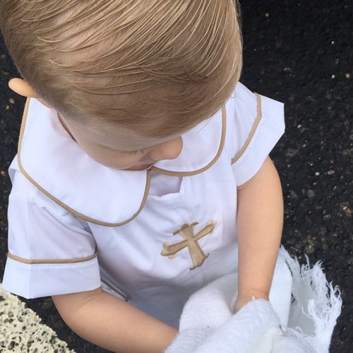 Boys Baptism Outfit Baptism Clothes for Boy Baptism Boy Etsy