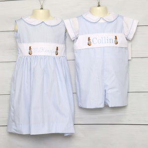 Bunny Rabbit Dress, Easter Dresses for Girls, Toddler Girl Easter Dress, Easter Dresses, Peter Pan Collar, Zuli Kids 295193 image 6