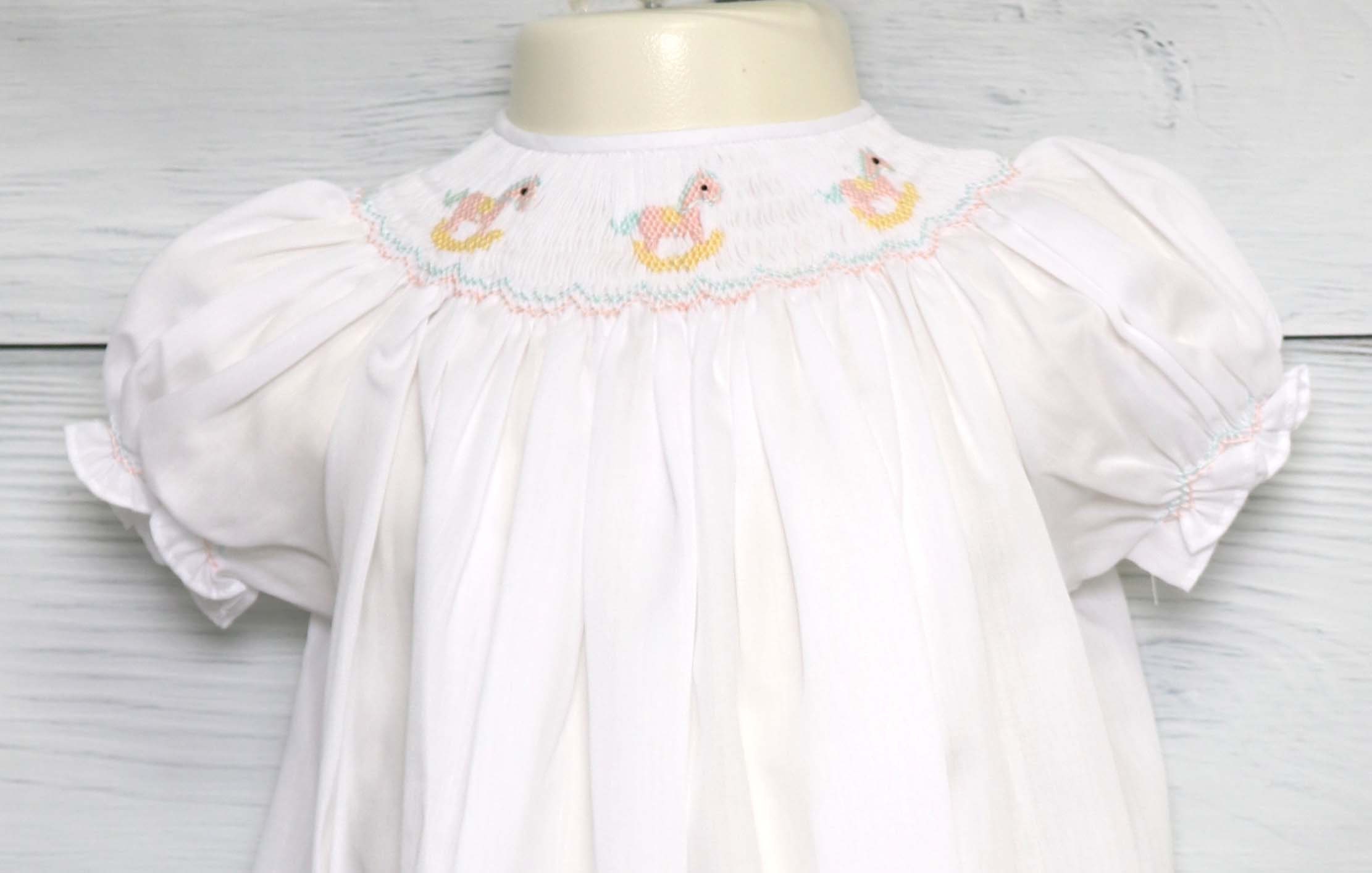 Smocked Dresses Smocked Dress Baby girl Horse Clothes Etsy