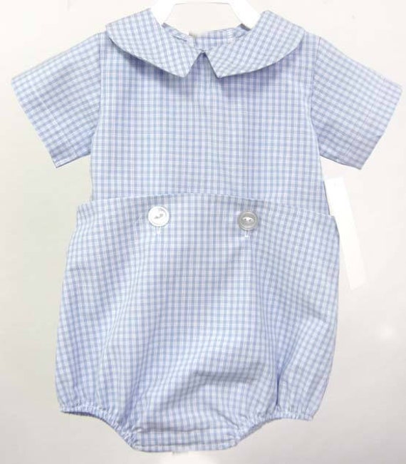 infant boy bubble romper