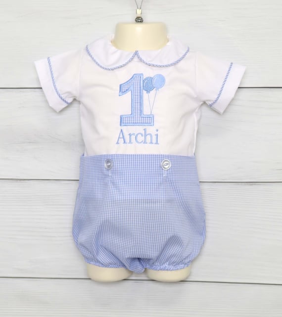 Baby Boy One Year Birthday Outfit, First Birthday Boy, Personalized