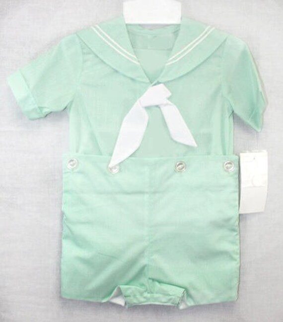 Items similar to Baby Boy Nautical Outfit Boys Sailor Suit Toddler