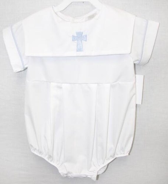 Boys Christening Outfit, Boys Baptism Outfit, Christening Outfits for Boys, Toddler Christening Romper 292133 Il_570xn