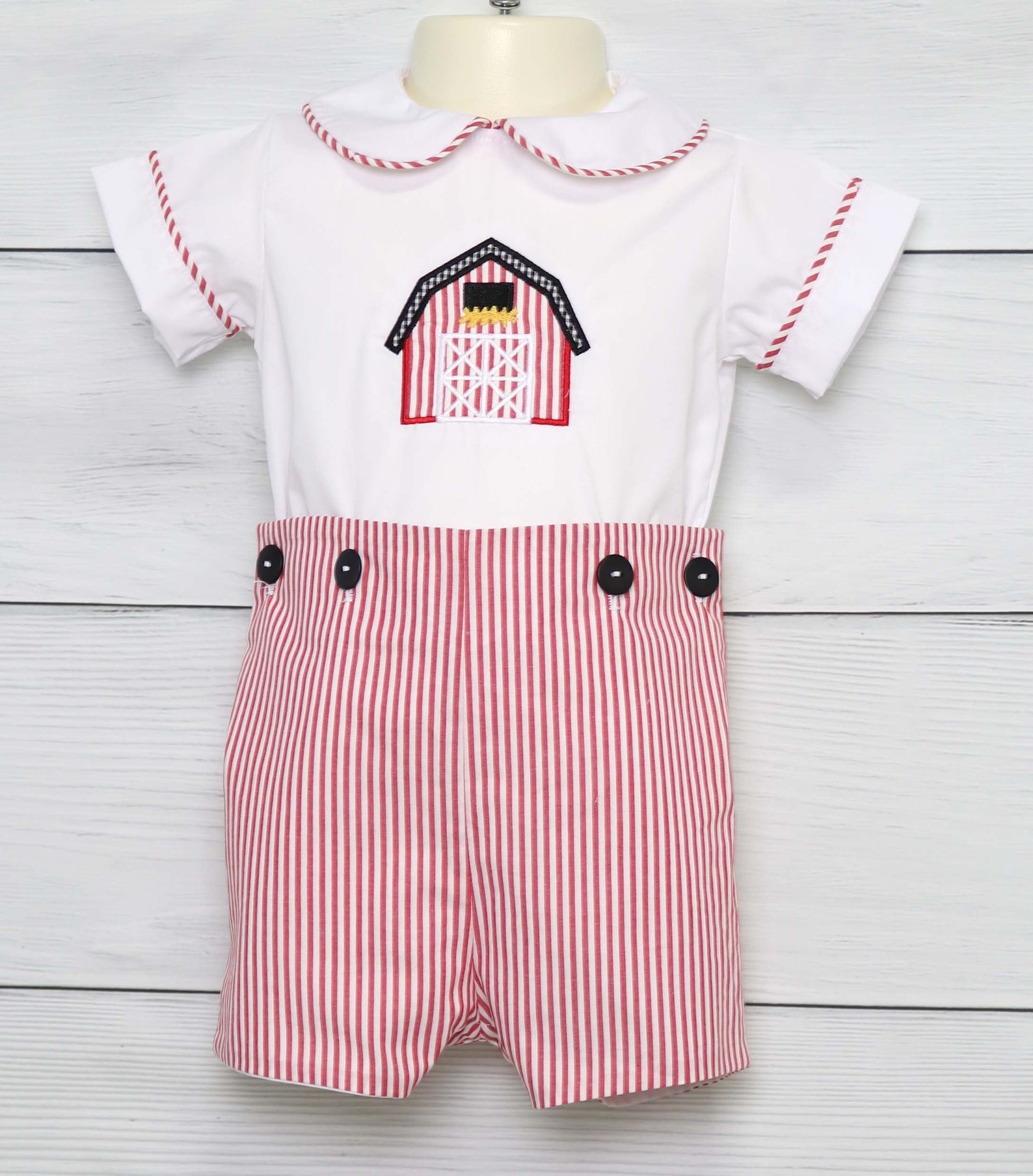 Farm Baby Clothes Farm Birthday Outfit Boy Farm Birthday Etsy