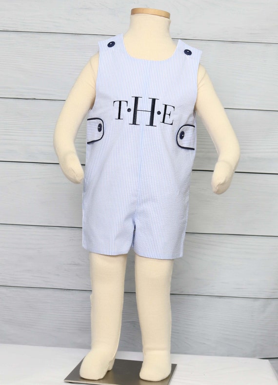 Baby Boy Clothing, Personalized Baby Boy, Summer Romper, Toddler Boy Clothes, Baby Boy Jon Jons