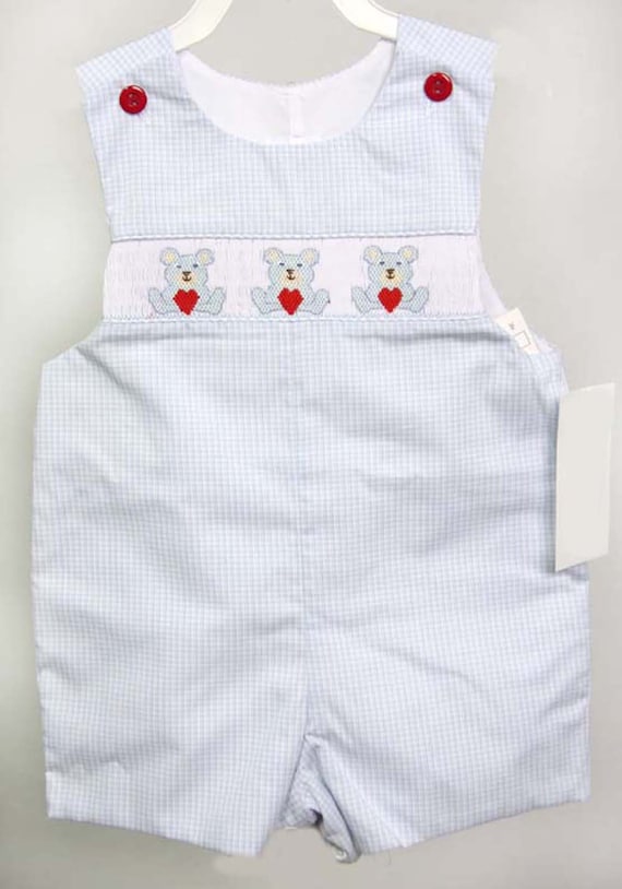 Baby Boy Smocked Clothes Baby Boy Valentines Day Outfit Etsy