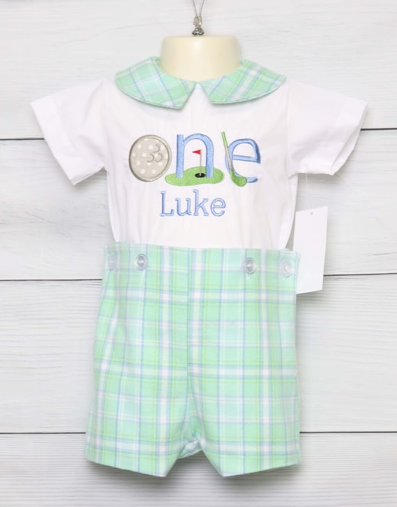 Hole In One First Birthday, Golf First Birthday Outfit, Baby Boy Golf Outfit, Golf Birthday Outfit, Golf Jon Jon, Zuli Kids 294817 Il_570xn