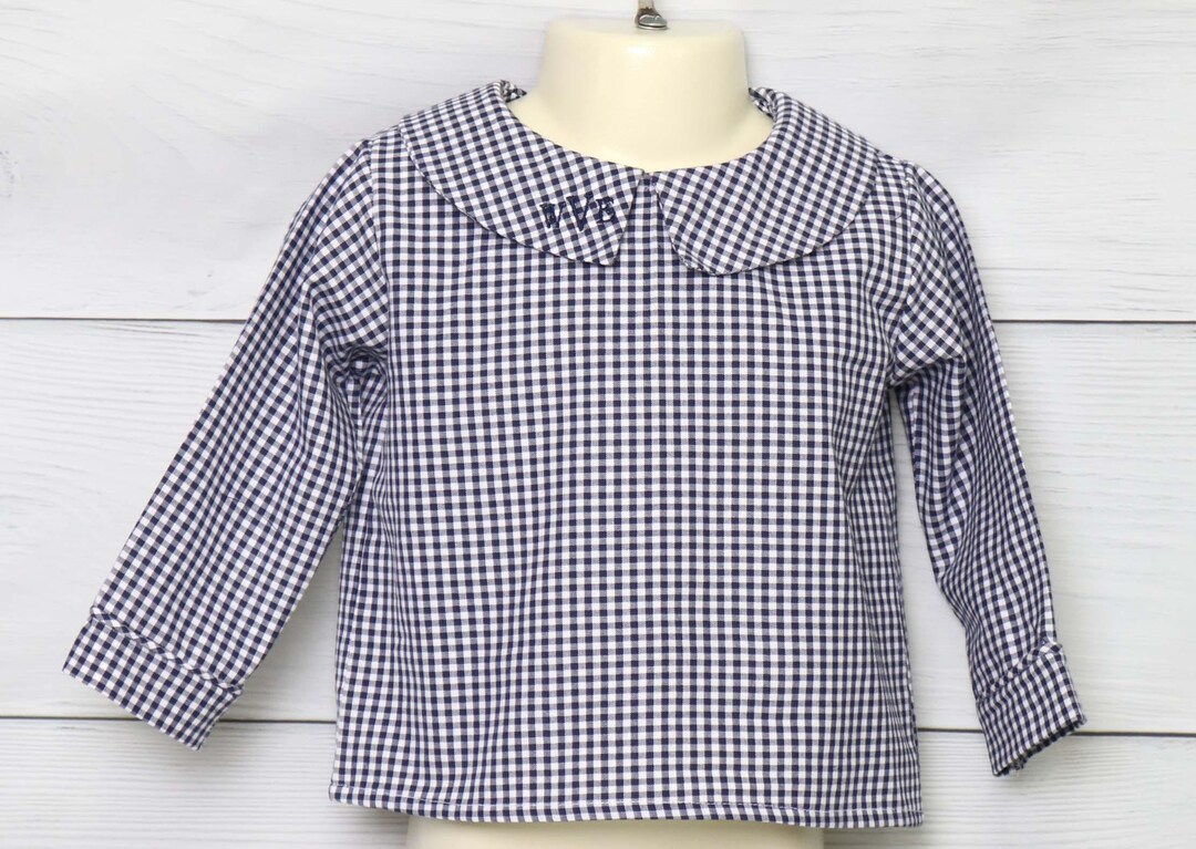 Boys Peter Pan Collar Shirt LS Woven WAW & NN main image 1