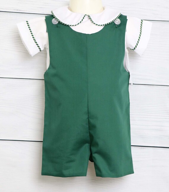 green baby boy outfit