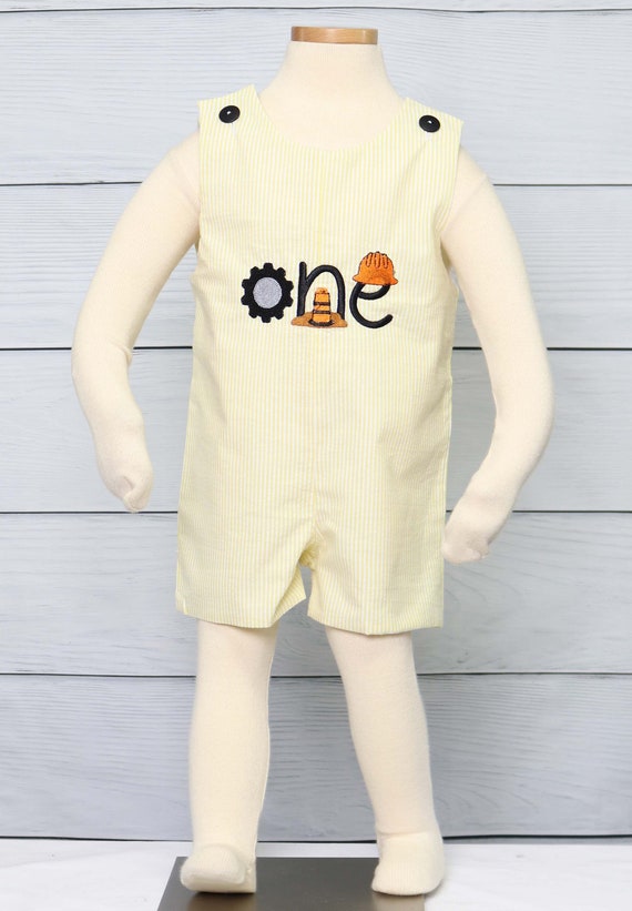 Construction Birthday Party, Construction Jon Jon, Construction Party, One Year Old Boy, 1st Birthday Boy Outfit, Zuli Kids, 294297 Il_570xn