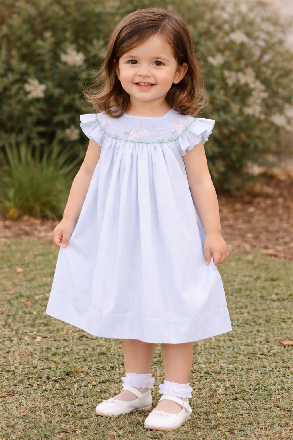 Toddler Girl Easter Dress | Girls Bunny Spring Outfit | 412231 -DD231