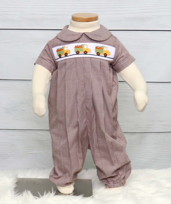 Toddler Thanksgiving Outfit, First Thanksgiving, Fall Baby Romper, 1st Thanksgiving Boy DD201 Il_570xn